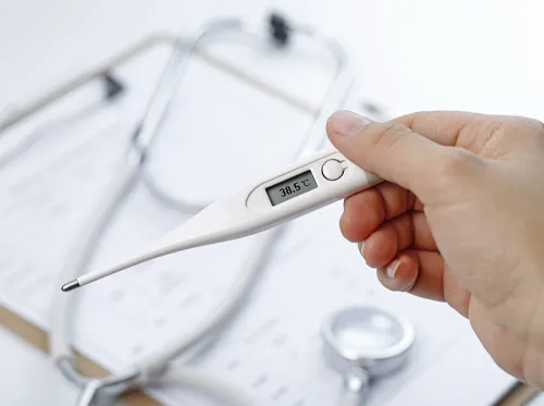 7 step monitoring temperature of body